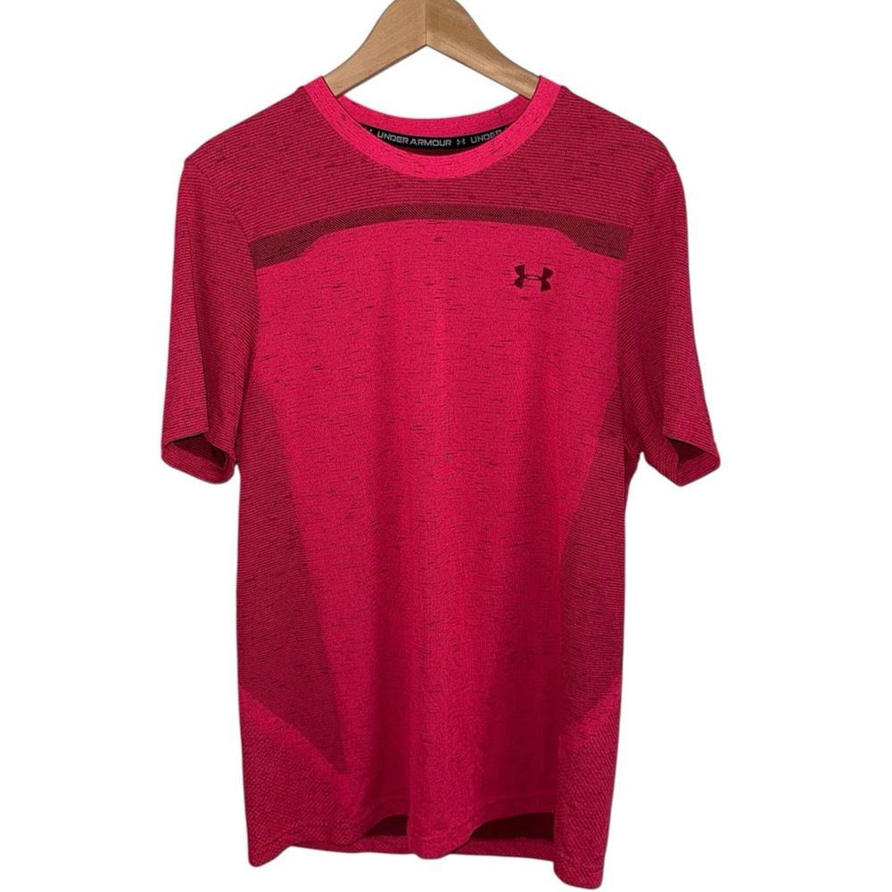 Men's Under Armour Bright Pink Short Sleeve Tee Size Large